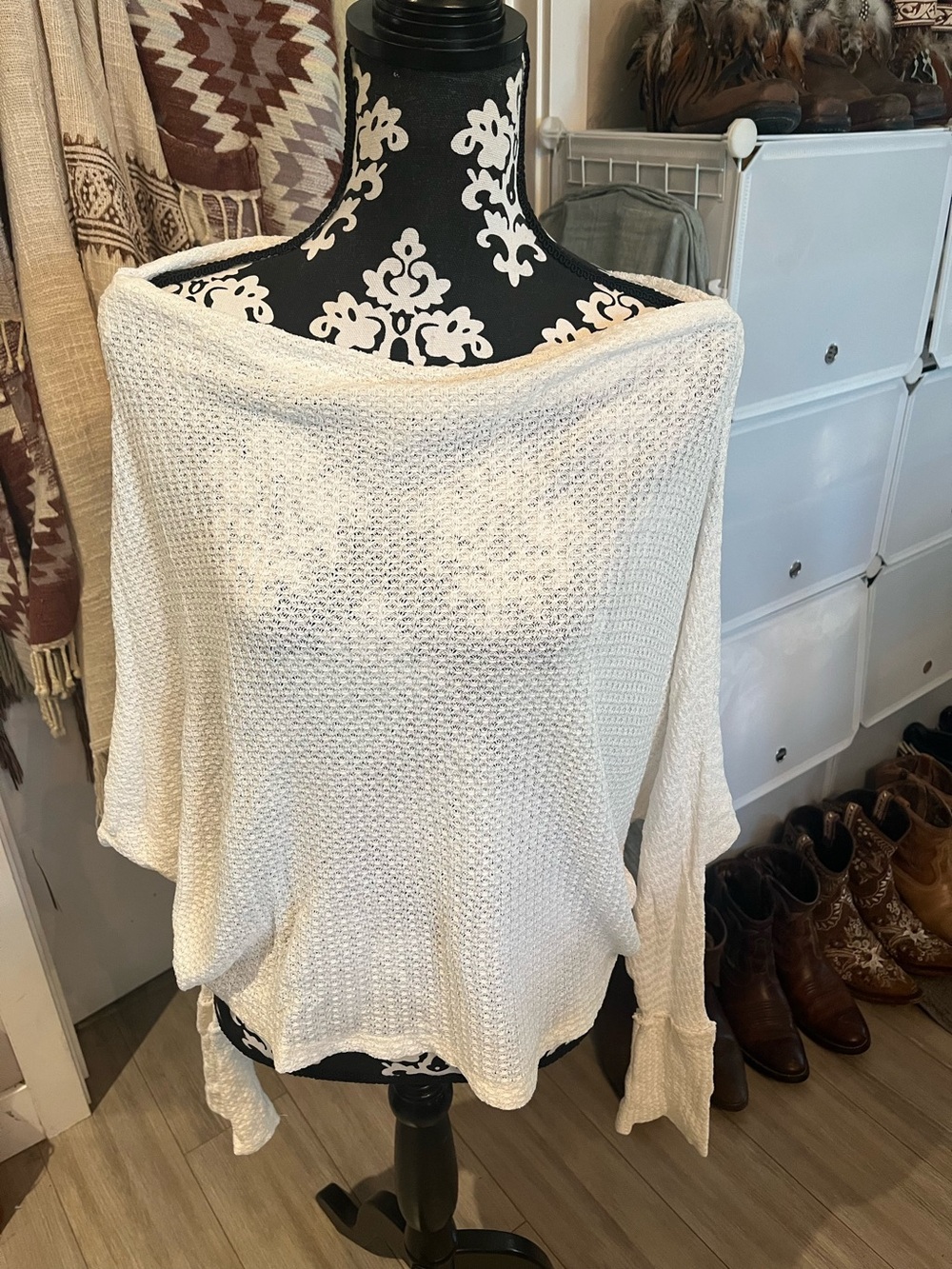 Free people dolman boatneck sweater